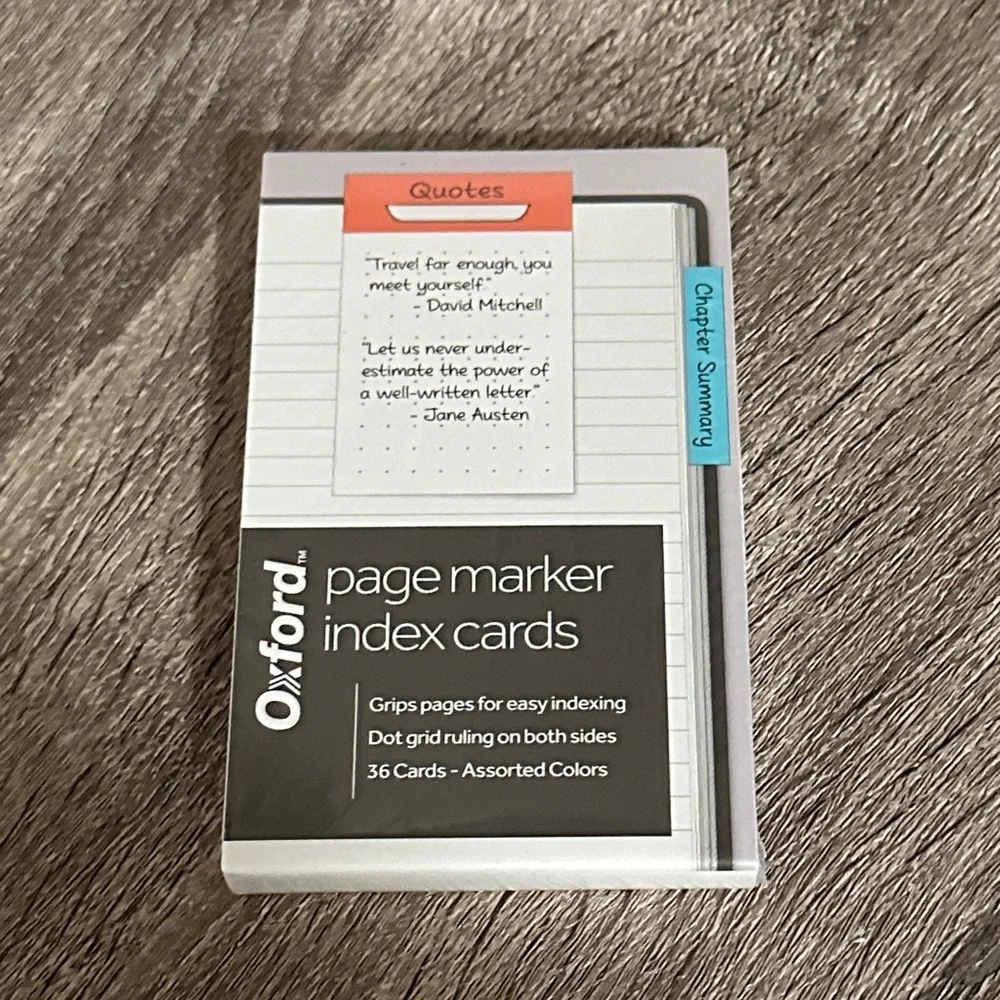 Oxford® Index Card Page Markers, 3